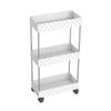 Estante de almacenamiento multicapa para baño, estante de cocina de tres capas con agujeros para montaje en el suelo, venta al por mayor de fábrica para el hogar