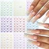 Pegatinas para Uñas Transfronterizas Nuevo Estilo Simple Impermeables Color Sólido Degradado Francés Pegatinas Adhesivas para Arte de Uñas DIY Pegatinas para Arte de Uñas