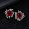 Brincos para Mulheres, Zircônia Micro-Incustada em Cobre, Joia de Orelha com Agulha de Prata S925, Novo Estilo de Nicho, Design Simples da Moda, Acessórios Elegantes e Versáteis