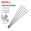 Raios de Bicicleta Mountain Bike Fio de Cotovelo Barra Aço 45# Bicicleta de Estrada 14g Tampa de Tira Raios de Bicicleta de Alta Resistência