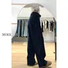 Jeans de Pierna Ancha Azul Oscuro para Mujer Verano Nuevo Talla Grande Chica Gordita Forma de Pera Cuerpo Holgado Adelgazante Cintura Alta Pantalones Rectos