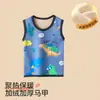 Colete Quente Espesso Forrado com Fleece Infantil para Outono e Inverno 2024 Colete de Cintura Cartoon Infantil Colete de Fleece para Meninos e Meninas