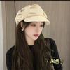 Celebridade da Internet Transmissão ao Vivo Chapéu de Boina Plissado Simples Literário Fino para Mulheres Moda Outono Inicial Elegante Estilo de Hong Kong Boné