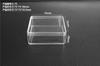 Caja cuadrada de cristal transparente de punto caja de plástico transparente PS embalaje almacenamiento caja pequeña caja de embalaje por inyección para auriculares Bluetooth