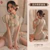 Lencería sexy Ruolan, perspectiva antigua, cuello abierto, cintura alta, encaje, uniforme cheongsam dividido, traje 9726