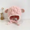 Gorro Otoño Invierno para Bebés Niños Niñas Estilo Nuevo Coreano ins Protección para Orejas de Bebé Protección contra el Frío Gorro de Lana Pulóver