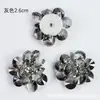 Pétalas de Cristal de Alta Transparência da Moda Camélia Bordada à Mão Contas de Cristal de Vidro Enfeites de Flor de Sapato de Vidro