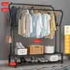 Perchero plegable simple de pie para uso doméstico, dormitorio, balcón y para colgar ropa