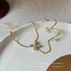 Pulseira e Anel Borboleta com Diamantes Cintilantes Estilo Celebridade da Internet Super Fada Tudo-em-Um Acessórios Personalizados de Luxo Elegante