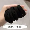 Goma para el pelo anudada simple estilo coreano color café con leche versátil moño para el pelo juvenil dulce alta elasticidad anillo para el pelo banda de goma