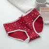 Ropa Interior para Mujer Algodón Puro Rojo Fresa Ropa Interior para Niñas Cómoda y Transpirable Tejido de Algodón Puro Entrepierna Cubre Cadera Calzones de Mujer Lote