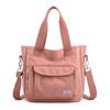 Bolsa simples feminina Bolsa tote 2023 nova grande capacidade Bolsa de ombro feminina bolsa para mãe de meia-idade bolsa transversal de cor sólida