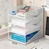 Estante para Archivos Organizador de Escritorio de Oficina Multicapa Clasificación y Organización de Papel A4 Caja de Archivos Almacenamiento Artículo Popular Transfronterizo