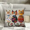 Capa de Almofada de Gato Mais Vendida da Temu, Capa de Almofada Animal Fofa e Divertida para Decoração de Casa, Feita Sob Medida e Disponível para Dropshipping