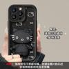 Soporte de espejo de gatito para funda de teléfono Apple 14 nuevo iPhone15pro caricatura 8p todo incluido suave