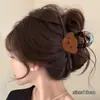 Presilha de Cabelo de Luxo Leve para Cabelos Finos, Presilha de Tubarão Florzinha Fofa Nova 2026, Pinça de Cabelo Grande de Acrílico para Mulheres