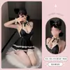 Lingerie Sexy, Conjunto Fofo de Uniforme de Empregada, Traje de Empregada Sexy sem Costas, Roupa para Encontro que Não Precisa Tirar