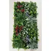 Pared de Plantas Verdes Simuladas, Pared de Plantas Simuladas con Orquídeas, Hierba de Mijo, Césped Variado, Decoración de Pared de Césped Artificial