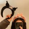 Faixa de Cabelo de Pelúcia para Lavar o Rosto e Maquiagem, Orelhas de Gato e Urso Fofas de Desenho Animado, Acessórios de Cabelo Femininos de Desenho Animado com Estampa de Leopardo, Novos Acessórios de Cabeça