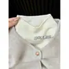 Conjunto de Duas Peças Colete de Malha Feminino Outono e Inverno Temperamento Slimming Camada Estilo Preguiçoso