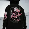 Sudadera con Capucha Estampada y Forro de Polar para Hombre Transfronteriza - Estilo Deportivo Casual, Jersey Holgado, Adecuada para Otoño e Invierno
