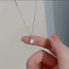 Colar de Zircônia em Forma de Gota Moda Feminina Nicho Alto Nível Oco Pingente de Diamante Único Estilo Igual Chapeuzinho Vermelho Corrente de Clavícula