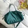Bolsa Tote de Ombro Grande Capacidade com Cordão Estilo Japonês Modelo Novo 2026, Bolsa Tote Casual Leve Dobrada Estilo Preguiçoso