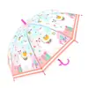 Paraguas Infantil de Dibujos Animados a Prueba de Viento Sanrio, Paraguas de Doble Propósito Automático Impermeable para el Sol, Paraguas de Mango Recto a Prueba de Lluvia