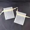 Bolsa de Organza com Cordão em Estoque Embalagem de Organza Fosca Criptografada para Joias Bolsa de Embalagem para Cosméticos Óleo Essencial Sacola de Rede para Presente
