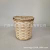 Cesta de Bambú Cesta de Té Cesta de Almacenamiento con Tapa Cesta para Empaque de Regalo Cesta Artesanal de Bambú Cesta de Almacenamiento Natural Hecha a Mano