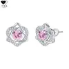 Pendientes de Plata de Ley S925 con Cierre de Mariposa Nudo Celta Doce Piedras de Nacimiento Forma de Corazón Incrustados de Diamantes Diseño de Nicho Pendientes Versátiles de Alta Gama