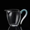 Jarra de Vidrio Transparente Grande para Té para Uso Doméstico, Hecha de Vidrio de Borosilicato Alto, Jarra para Compartir Té al por Mayor con Pico para Entretener Invitados