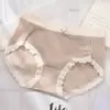 Ropa interior de seda de hielo burbuja de cintura media para mujer, ropa interior transparente de borde sin costuras para estudiantes y niñas, calzoncillos sexys finos de verano para mujer