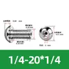 Tornillo Hueco de Cabeza Redonda Hexagonal para Escape de Acero Inoxidable 304, Estándar Británico y Americano, con Rosca de Tornillo Perforada al Vacío