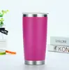 Taza de Coche Europea y Americana de 20 oz Acero Inoxidable 304 Taza Aislada de Doble Capa Spray de Vacío Plástico Montada en Coche Hielo Taza Americana para Refrescos