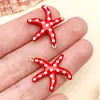 Color Acero Inoxidable Conservador de Color Dorado Doble Cara Esmalte Gota de Aceite Lunares Estrella de Mar Colgante DIY Collar Pulsera Accesorios de Joyería