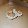 Pendientes Vintage Estilo Francés con Ojo de Gato Incrustado de Diamantes y Perlas, Pendientes de Lujo Ligero de Gama Alta, Exquisitos y Modernos Accesorios para Orejas Versátiles al por Mayor