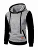 Nueva Sudadera con Capucha Jacquard Deportiva de Fitness Casual para Hombre Sudadera de Punto