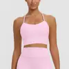 Sutiã esportivo transfronteiriço novo com gola halter e alças em Y nas costas bonitas, à prova de choque, para fitness, corrida, esportes, top de yoga feminino