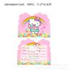 Suministros para Fiesta de Cumpleaños de Pink Kt Cat Vajilla Set Plato de Papel Servilleta Mantel Decoración Banner Tema Hello Kitty