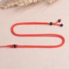 Novo colar com pingente de laço de contas pretas de 2 mm, cordão para pescoço, corrente fina de suéter tecida à mão, cordão de jade Hetian
