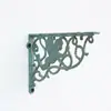 Marco de Soporte de Ángel Triangular Verde y Dorado Estilo Europeo Vintage de Hierro Transfronterizo Decoración de Pared Abstracta Soporte para Estante de Casa Estante de Almacenamiento