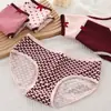 Cs027 # Ropa Interior para Mujer Estilo Japonés Dulce Estilo Pura Pasión Chicas Cintura Media Transpirable Talla Grande Chica Estudiante Pantalones Cortos Triángulo