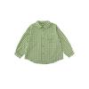 Camisa Xadrez Colorida com Estampa Digital Patchwork e Logo Bordado Wulibu para Meninos, para Primavera e Outono, Camisa Infantil Estilosa