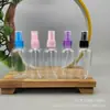 En Stock Botella Pulverizadora Corta y Ancha de 100ml con Clip Transparente para Mascotas Botella Dosificadora de Loción Botella Pulverizadora de Agua Cosmética Botella de Plástico Recargable