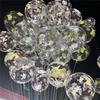 Pelota de ola de aire flotante de impresión de doble capa de 24 pulgadas impresión transparente patrón de dibujos animados pelota de ola voladora puesto de feria pelota de lote