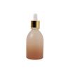 Essência para cuidados com a pele 60ml frasco conta-gotas transparente de formato especial cor degradê fundo grosso óleo essencial 100ml frasco de vidro atacado