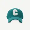 Boné de Baseball Feminino Outono e Inverno Novo Veludo Cotelê Esportivo Letras C Popular na Internet Ao Ar Livre Mesmo Estilo Masculino Top Rígido Aba de Pato Chapéu