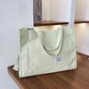 Bolso de Mujer Pana Gran Capacidad Bolso de Hombro 2024 Nuevo Bolso de Mano Estilo Coreano Moda Simple Bolso Bandolera Transfronterizo
