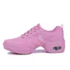 Zapatos de Baile Nuevos de Verano Transfronterizos, Zapatos de Baile Moderno de Malla Tejida Fly Transpirables, Zapatos de Baile de Suela Blanda para Baile Cuadrado de Adultos